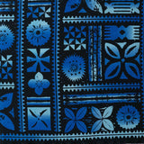 Polyester Peachskin Fabric Traditional Polynesian Tapa Design