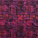 Polyester Fabric Traditional Polynesian Tapa Design