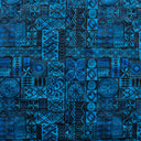 Polyester Fabric Traditional Polynesian Tapa Design