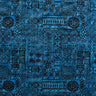 Traditional Polynesian Tapa Design Polyester Fabric - Geometric Polynesian Print, 60" Width (1 Yard)