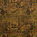 Polyester Fabric Traditional Polynesian Tapa Design
