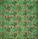 Polyester Peachskin Polynesian Tattoo Print Fabric