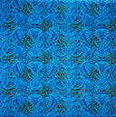 Polyester Peachskin Polynesian Tattoo Print Fabric