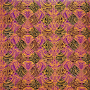 Polyester Peachskin Polynesian Tattoo Print Fabric