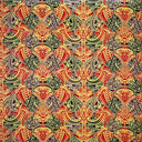 Polyester Peachskin Polynesian Tattoo Print Fabric
