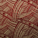 Polyester Foil Fabric Traditional Polynesian Tattoo Design