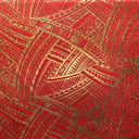 Polyester Foil Fabric Traditional Polynesian Tattoo Design