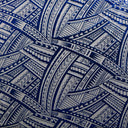 Polyester Foil Fabric Traditional Polynesian Tattoo Design