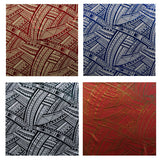 Polyester Foil Fabric Traditional Polynesian Tattoo Design