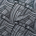 Polyester Foil Fabric Traditional Polynesian Tattoo Design