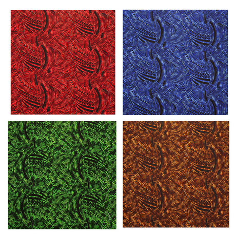 Traditional Polynesian Tattoo Design Rayon Poplin Fabric - Tribal Print, 36" X 45" (1 Yard)