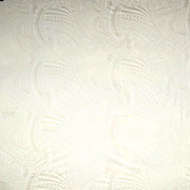 Rayon Poplin Fabric Traditional Polynesian Tattoo Design