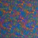 Polyester Fabric Traditional Polynesian Tattoo Watercolor Print