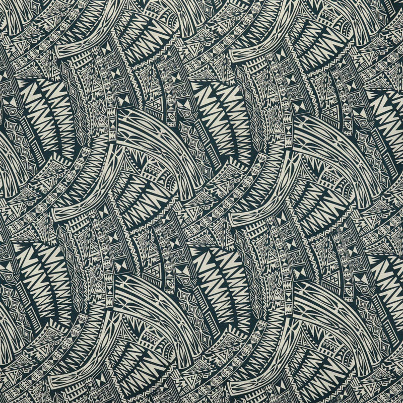 Cotton Polynesian Tattoo Fabric Light Barkcloth