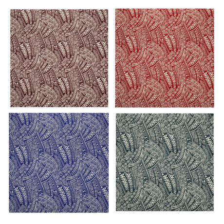 Cotton Polynesian Tattoo Fabric Light Barkcloth