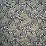 Traditional Polynesian Tattoo Philodendron Leaves Chambray Fabric - Denim Look, Black & Green, Purple & Yellow, Maroon Oak & Blue, 36 X 58-60 In (1 Yard)