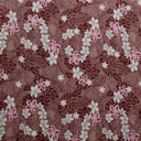 Peachskin Fabric Traditional Polynesian Tattoo Plumeria Tiare Design