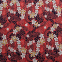 Peachskin Fabric Traditional Polynesian Tattoo Plumeria Tiare Design