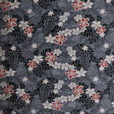Peachskin Fabric Traditional Polynesian Tattoo Plumeria Tiare Design