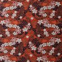 Peachskin Fabric Traditional Polynesian Tattoo Plumeria Tiare Design