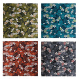 Peachskin Fabric Traditional Polynesian Tattoo Plumeria Tiare Design
