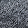 Traditional Polynesian Tattoo Polyester Fabric - All-Over Polynesian Tattoo Print, 60" Width (1 Yard)