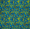 Cotton Barkcloth Polynesian Tattoo Swirl Fabric