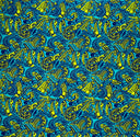 Traditional Polynesian Tattoo Swirl All Over Design 100 Percent Cotton Barkcloth Fabric - Light Barkcloth, All Over Design, 45" Width (1 Yard)