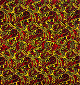 Cotton Barkcloth Polynesian Tattoo Swirl Fabric