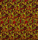 Traditional Polynesian Tattoo Swirl All Over Design 100 Percent Cotton Barkcloth Fabric - Light Barkcloth, All Over Design, 45" Width (1 Yard)