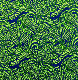 Traditional Polynesian Tattoo Swirl Design Cotton Light Barkcloth Fabric - Jet Black Tribal Swirl, 36" X 45" (1 Yard)