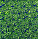 Traditional Polynesian Tattoo Swirl Design Cotton Light Barkcloth Fabric - Jet Black Tribal Print, 36" X 45" (1 Yard)