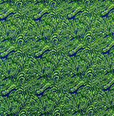 Traditional Polynesian Tattoo Swirl Design Cotton Light Barkcloth Fabric - Jet Black Tribal Print, 36" X 45" (1 Yard)