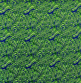 Traditional Polynesian Tattoo Swirl Design Cotton Light Barkcloth Fabric - Jet Black Tribal Swirl, 36" X 45" (1 Yard)