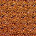 Cotton Barkcloth Fabric Traditional Polynesian Tattoo Swirl