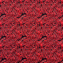 Traditional Polynesian Tattoo Swirl Design Cotton Light Barkcloth Fabric - Jet Black Tribal Print, 36" X 45" (1 Yard)
