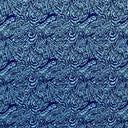 Traditional Polynesian Tattoo Swirl Design Cotton Light Barkcloth Fabric - Jet Black Tribal Print, 36" X 45" (1 Yard)
