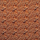 Traditional Polynesian Tattoo Swirl Design Cotton Light Barkcloth Fabric - Jet Black Tribal Print, 36" X 45" (1 Yard)