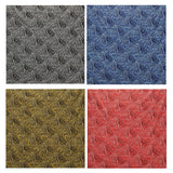 Traditional Polynesian Tattoo Triangle Formation Design Poly-Cotton Fabric - Red, Blue, Grey, Gold, 45" Width (1 Yard)