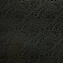 Polyester Foil Fabric Traditional Polynesian Tattoo Water Lily Design