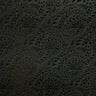 Traditional Polynesian Tattoo Water Lily Design Polyester Foil Fabric - Yellow/ Green, Black/Black, White/Silver, Black & Gold, 36" X 60" (1 Yard)
