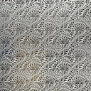 Polyester Foil Fabric Traditional Polynesian Tattoo Water Lily Design