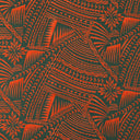 Polyester Flocked Tribal Tattoo Print Fabric