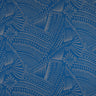 Traditional Polynesian Tattoo With Flower Flocking Polyester Fabric - Tribal Tattoo Print, 60" Width (1 Yard)