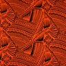 Polyester Flocked Tribal Tattoo Print Fabric