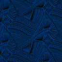 Polyester Flocked Tribal Tattoo Print Fabric