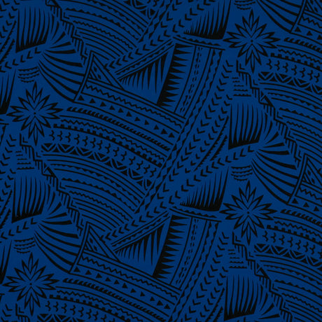 Polyester Flocked Tribal Tattoo Print Fabric