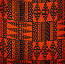 Cotton Fabric Traditional Tongan Geometric Design
