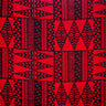 Cotton Fabric Traditional Tongan Geometric Design