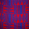 Traditional Tongan Geometric Design Cotton Fabric - Geometric Pattern, Assorted Colors, 30" X 45" (1 Yard)